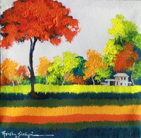 Ayesha Siddiqui, 12 x 12 Inch, Oil on Canvas, Landscape Painting, AC-AYS-094